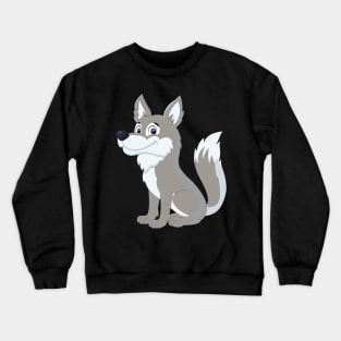 Cartoon Wolf Classic Crewneck Sweatshirt